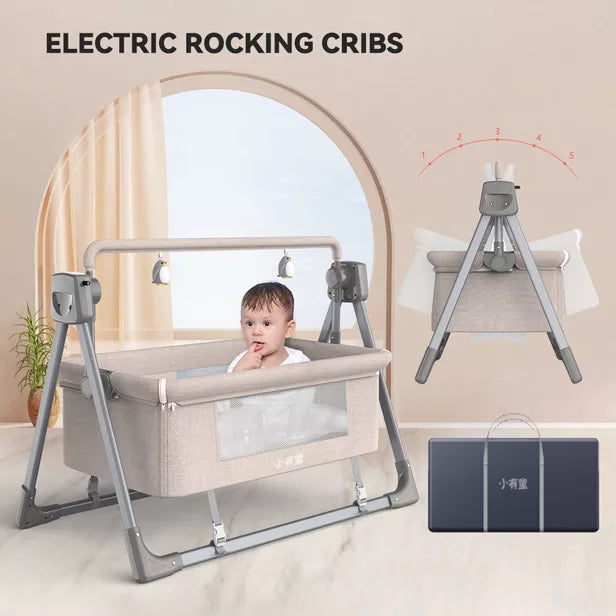Multi-functional Electric Baby Crib (Assorted Colors)
