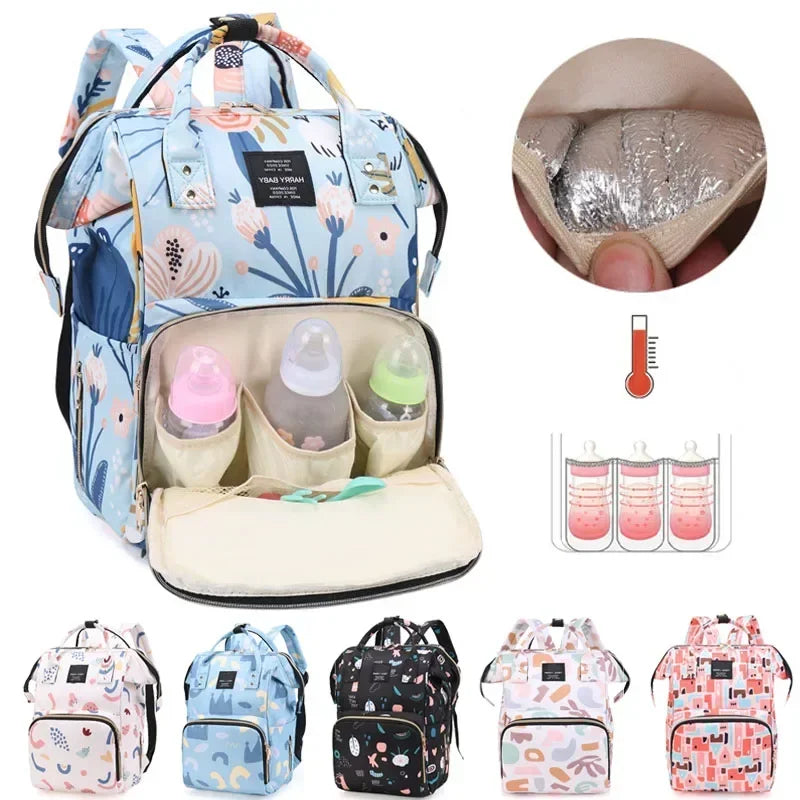 Multi-Function Travel Baby Bag (Assorted Designs)