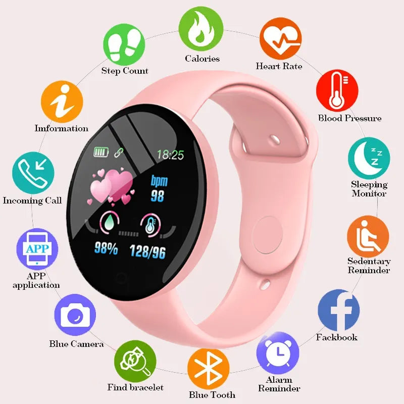 Fitness Tracker Bracelet Smartwatch for IOS &amp; Android (Assorted Colors)