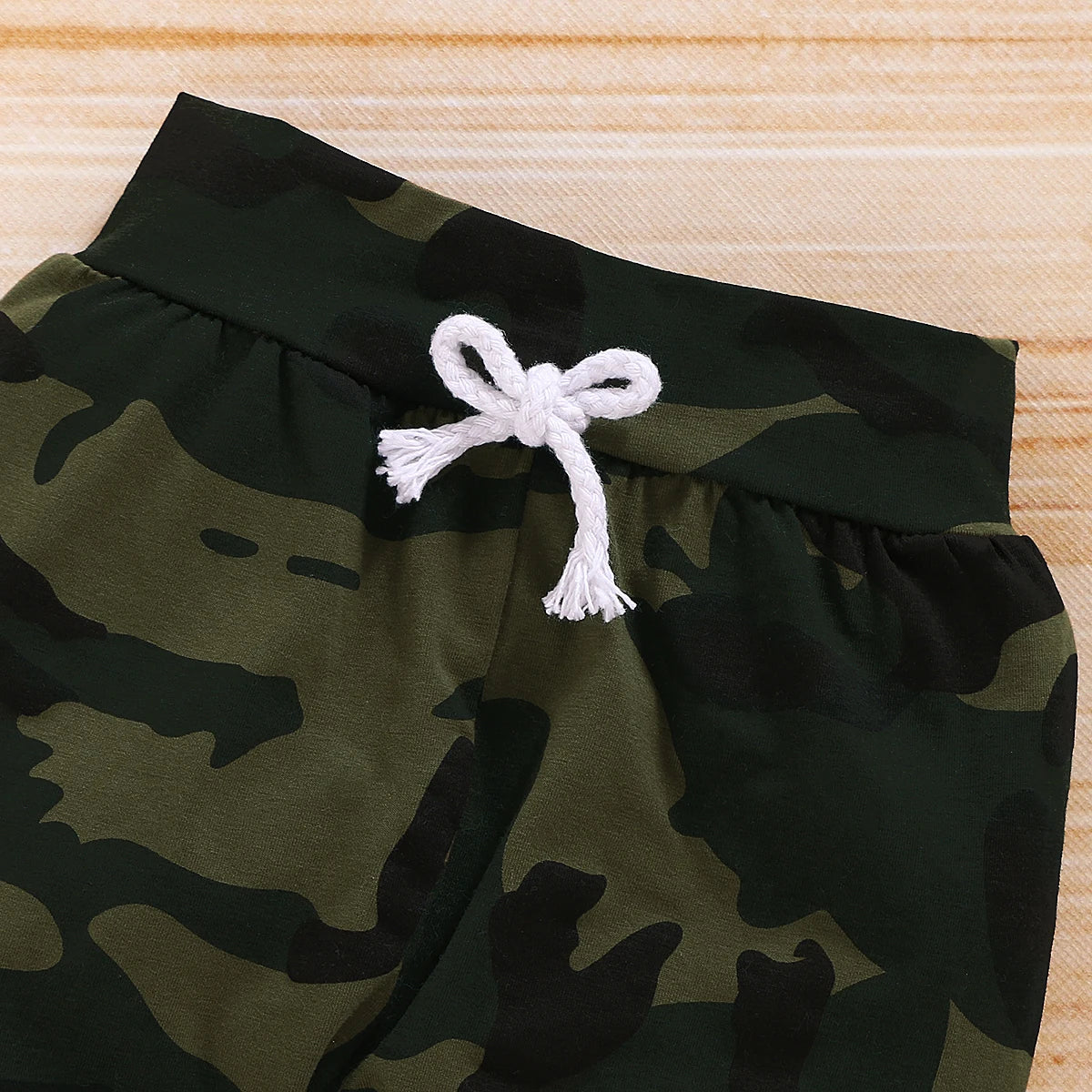 3 in 1 Camouflage Short Sleeve Baby Boy Clothes Set